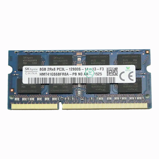HMT41GS6BFR8A-PB Hynix 8GB PC3-12800 DDR3-1600MHz non-ECC Unbuffered CL11 204-Pin SoDimm 1.35V Low Voltage Dual Rank Memory Module