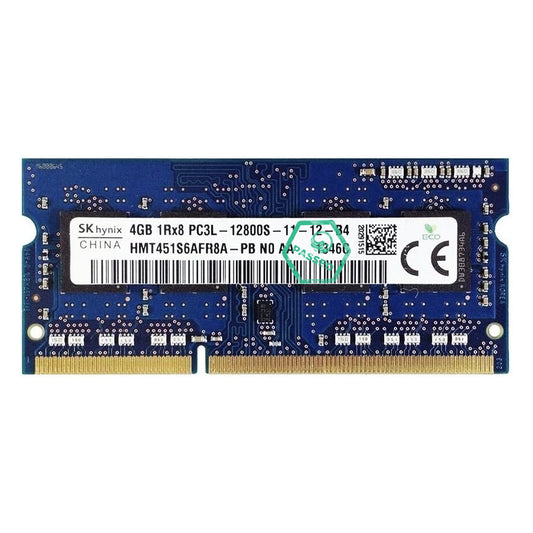 HMT451S6DFR8A-PB Hynix 4GB PC3-12800 DDR3-1600MHz non-ECC Unbuffered CL11 204-Pin SoDimm 1.35V Low Voltage Single Rank Memory Module