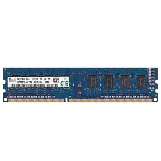 HMT451U6BFR8C Hynix 4GB PC3-12800 DDR3-1600MHz non-ECC Unbuffered CL11 240-Pin DIMM Single Rank Memory Module