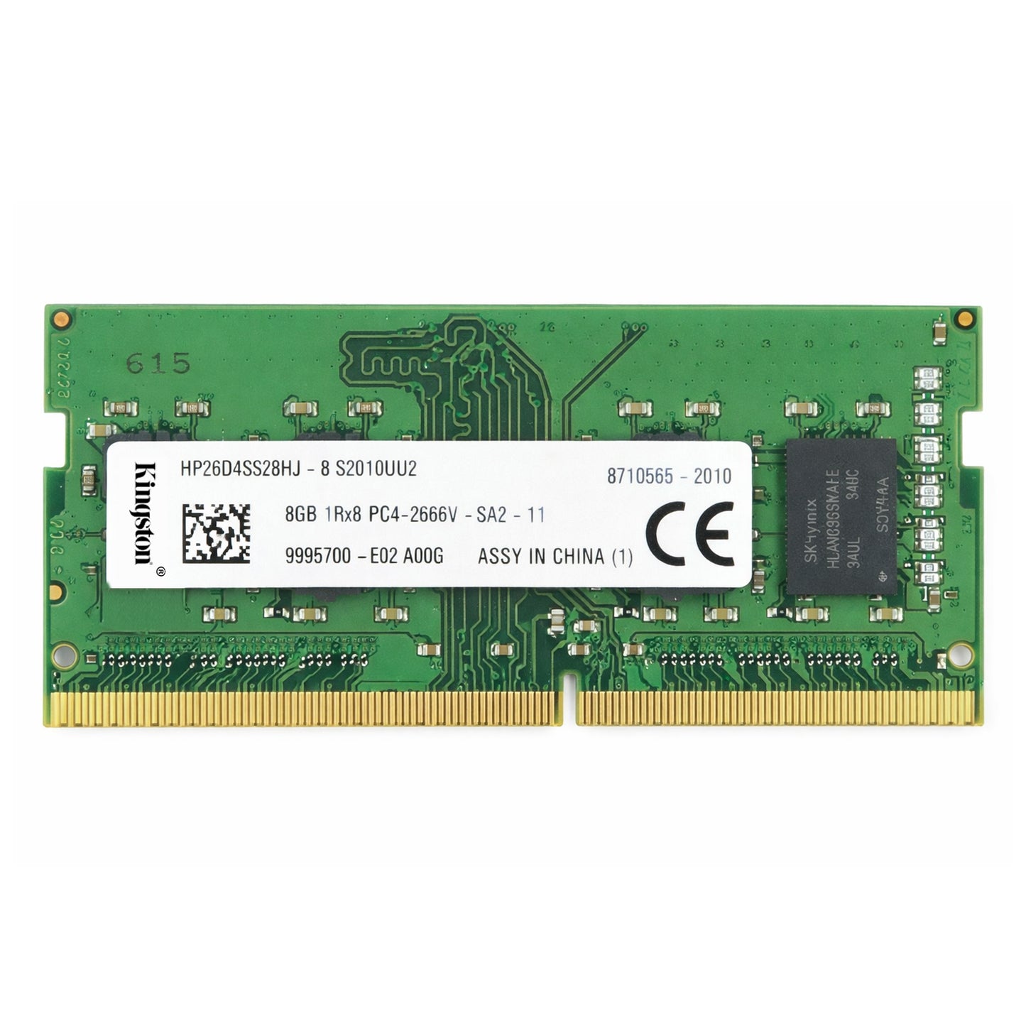 HP26D4S9S8HJ-8 Kingston 8GB PC4-21300 DDR4-2666MHz non-ECC Unbuffered CL19 260-Pin SoDimm 1.2V Single Rank Memory Module