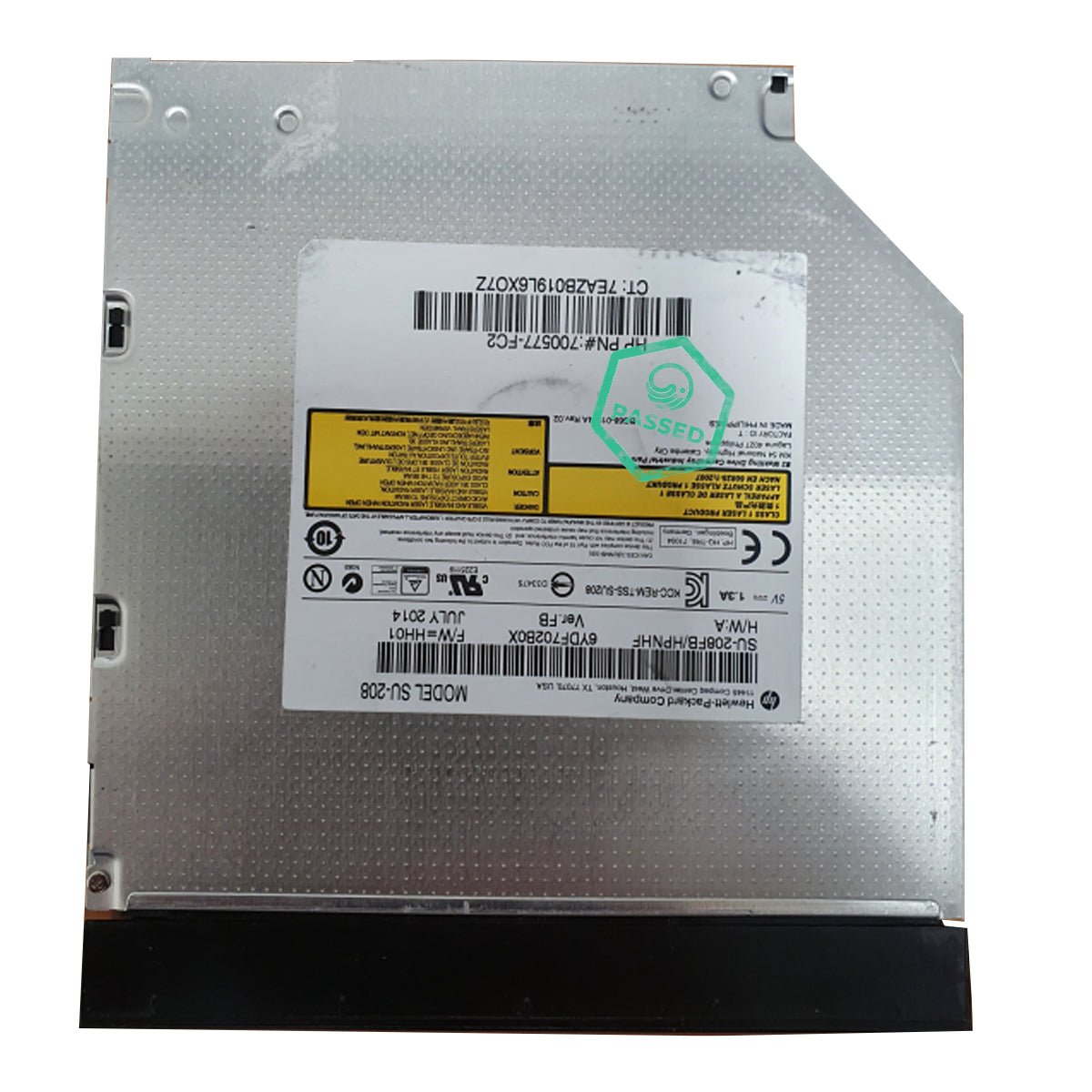 SU-208FB/HPNHF Samsung Ultra Slim Internal 8xDVDrw SATA Black 7.5mm