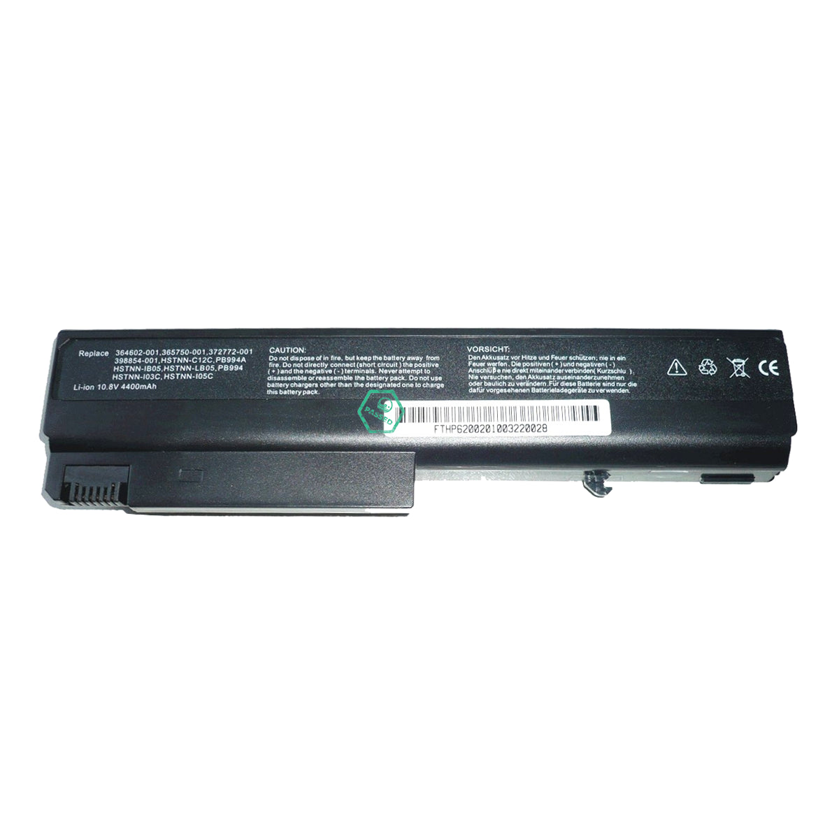 HSTNN-DB18 HP Li-ion Battery for EVO NC6100 6200 Notebook PCs (Refurbished)