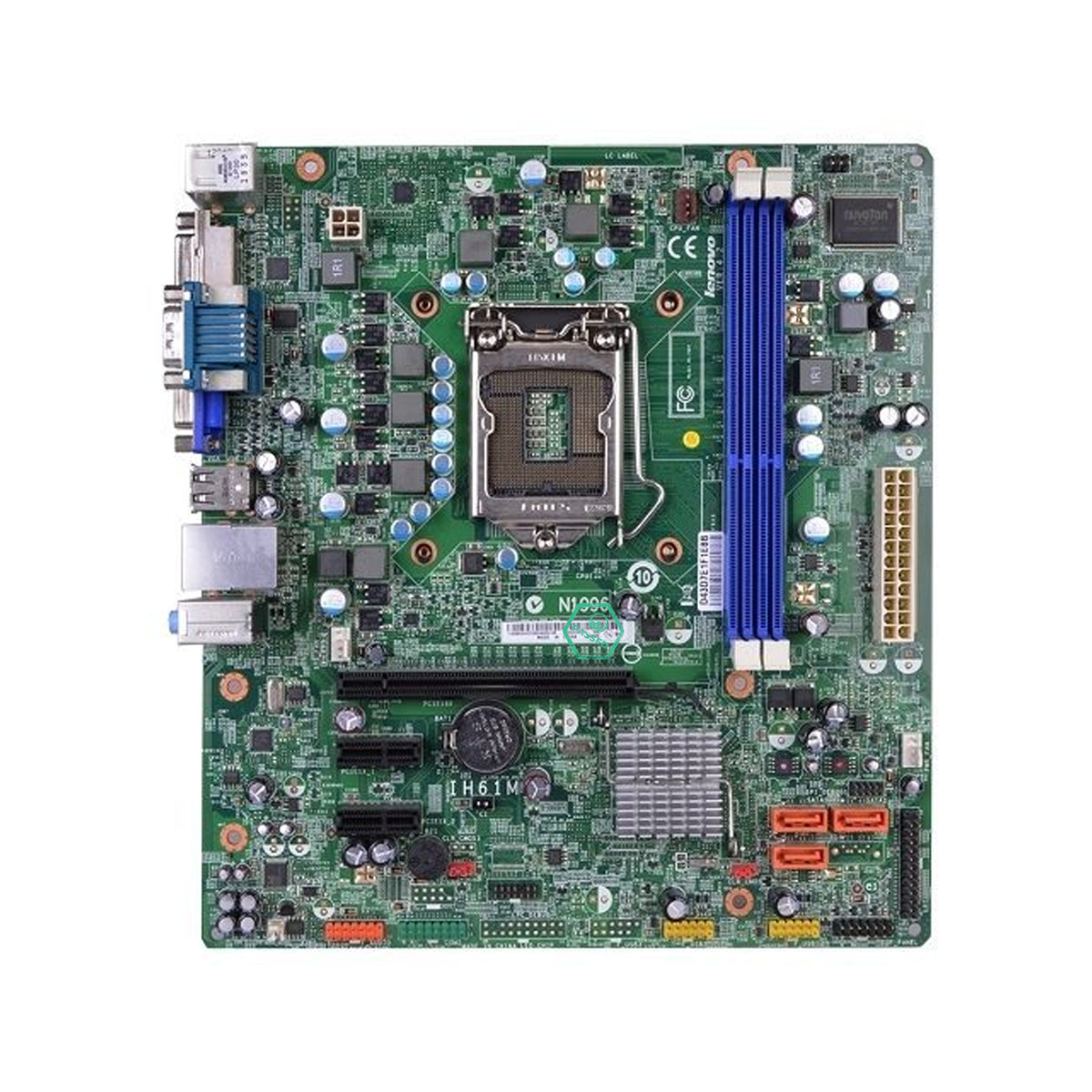 IH61M Lenovo Socket LGA 1155 Intel H61 Chipset Core i7 / i5 / i3 Pentium Processors Support DDR3 2x DIMM 3x SATA 3.0Gb/s Micro-ATX Motherboard (Refurbished)