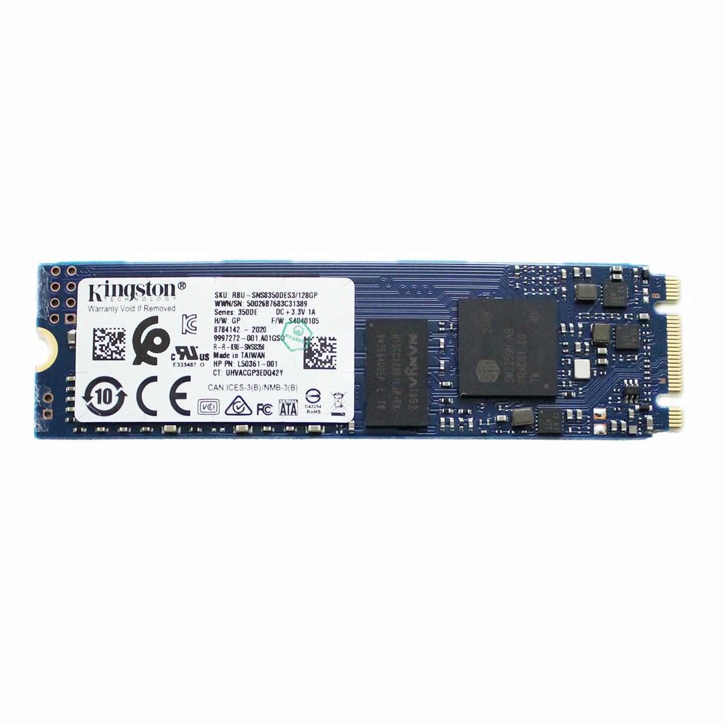 L50361-001 HP 128GB SATA 6Gbps M.2 2280 Internal Solid State Drive (SSD)