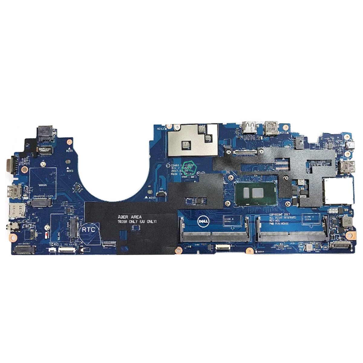 Dell Latitude 5580 Series LA-E091P Laptop Motherboard i5-7200U 2.50GHz -55A+FAN