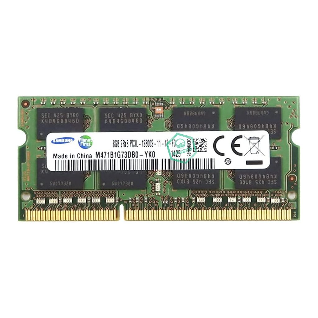 M471B1G73DB0-YK0 Samsung 8GB PC3-12800 DDR3-1600MHz non-ECC Unbuffered CL11 204-Pin SoDimm 1.35V Low Voltage Dual Rank Memory Module
