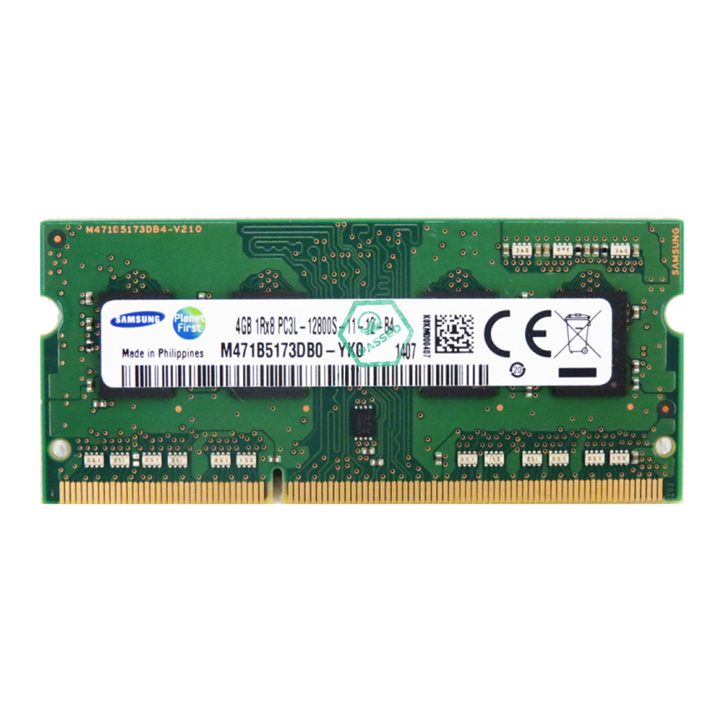 M471B5173DB0-YK0 Samsung 4GB PC3-12800 DDR3-1600MHz non-ECC Unbuffered CL11 204-Pin SoDimm 1.35V Low Voltage Single Rank Memory Module