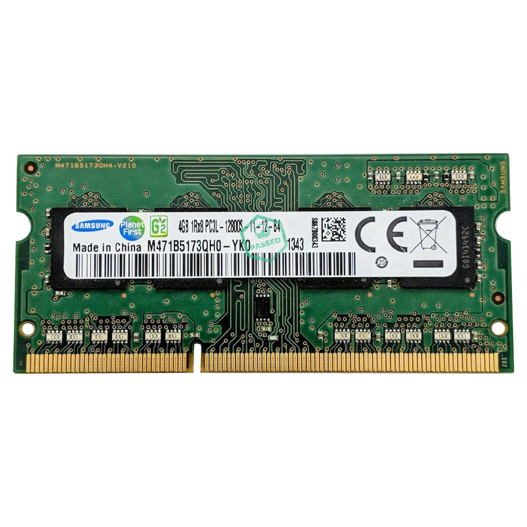 M471B5173QH0-YK0 Samsung 4GB PC3-12800 DDR3-1600MHz non-ECC Unbuffered CL11 204-Pin SoDimm 1.35V Low Voltage Single Rank Memory Module