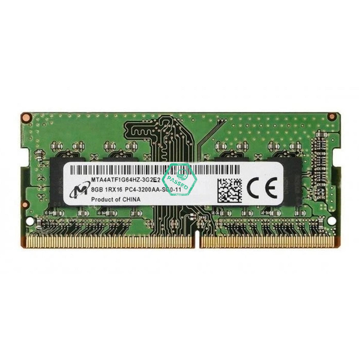 MTA4ATF1G64HZ-3G2E1 Micron 8GB PC4-25600 DDR4-3200MHz non-ECC Unbuffered CL22 260-Pin SoDimm 1.2V Single Rank Memory Module