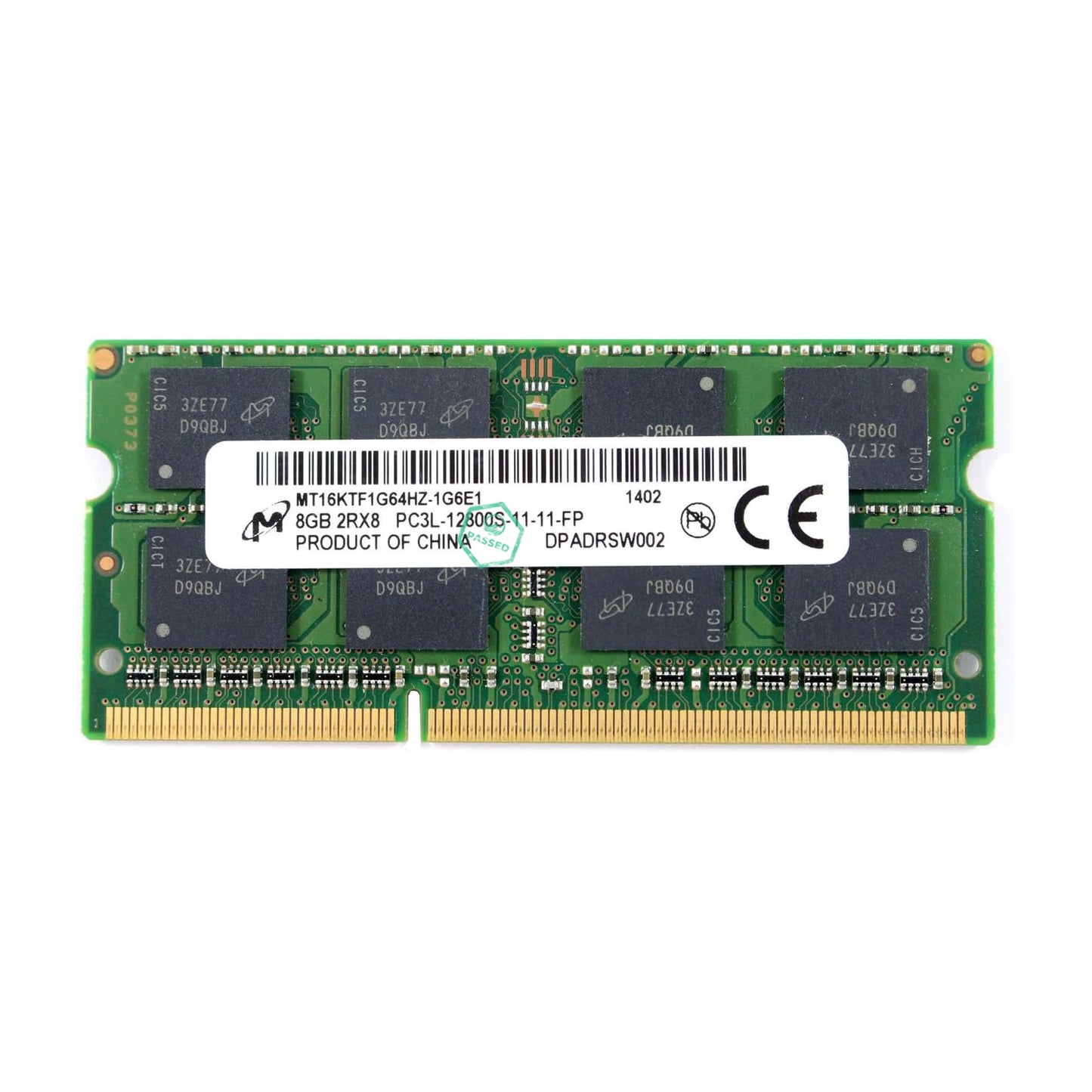 MTA8ATF1G64HZ-2G6D1 Micron 8GB PC4-21300 DDR4-2666MHz non-ECC Unbuffered CL19 260-Pin SoDimm 1.2V Single Rank Memory Module