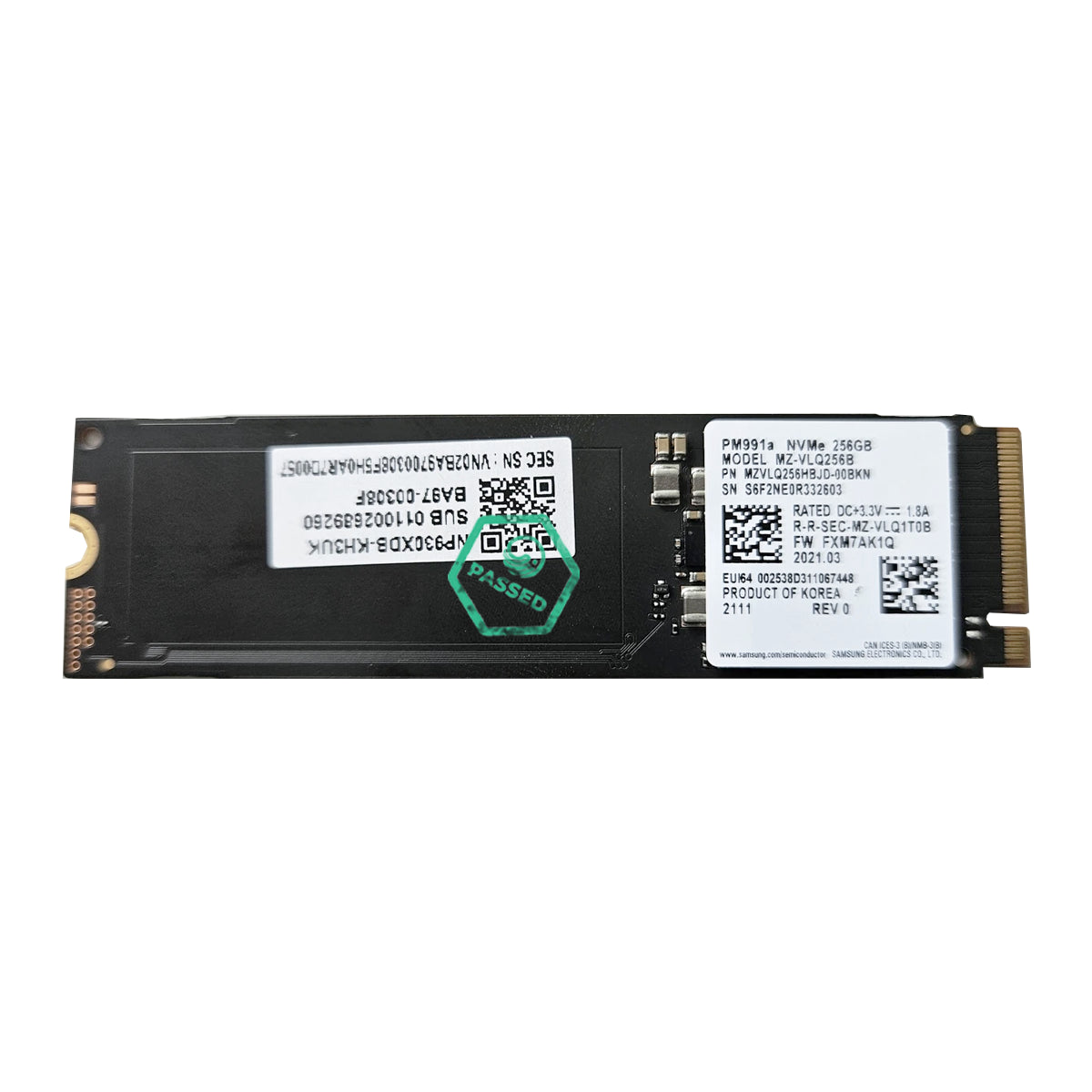 MZ-VLQ256B 80% Health Samsung PM991a 256GB PCI Express M.2 2280 Solid State Drive (SSD)