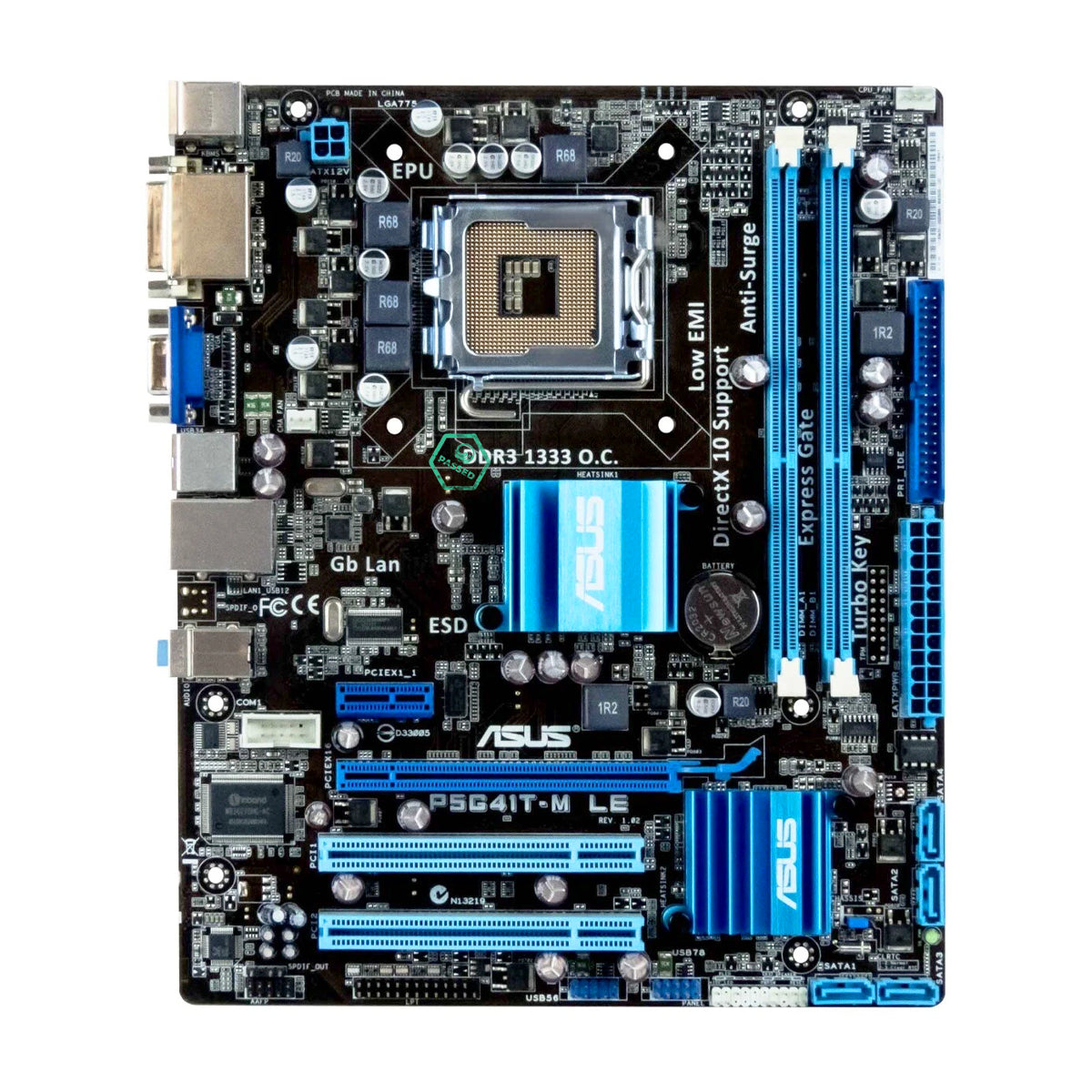 ASUS P5G41T-M LX PLUS LGA 775 Intel G41 Micro ATX Intel Motherboard