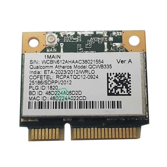 QCWB335 HP 802.11b/g/n + Bluetooth 4.0 Mini PCI-E Wireless Card