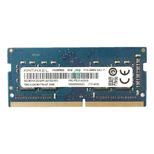 RMSA3260ME78HAF RMSA3260ME78HAF Ramaxel 8GB DDR4-2666MHz SODIMM 1Rx8 CL19 Memory