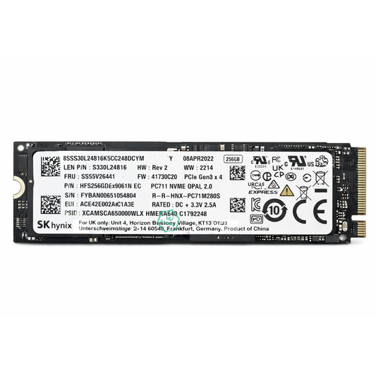 SSS0L25158 Lenovo 256GB PCI Express NVMe M.2 2280 Solid State Drive (SSD)