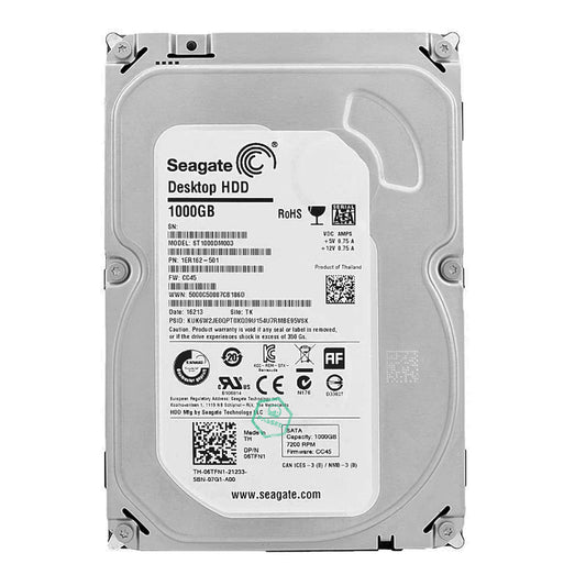 ST1000DM003 Seagate Barracuda 1TB 7200RPM SATA 6Gbps 64MB Cache 3.5-inch Internal Hard Drive