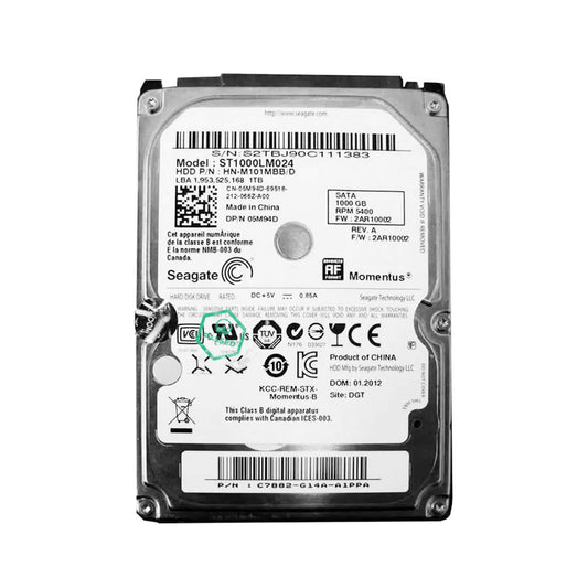 ST1000LM024 100% Health Seagate Momentus 1TB 5400RPM SATA 3Gbps 8MB Cache 2.5-inch Internal Hard Drive