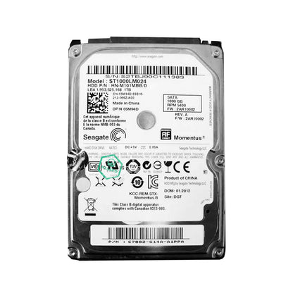 ST1000LM024 100% Health Seagate Momentus 1TB 5400RPM SATA 3Gbps 8MB Cache 2.5-inch Internal Hard Drive