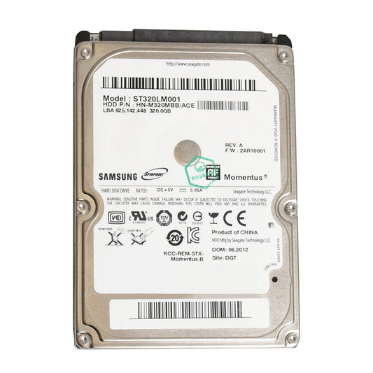 ST320LM001 Seagate Momentus 320GB 5400RPM SATA 3Gbps 8MB Cache 2.5-inch Internal Hard Drive