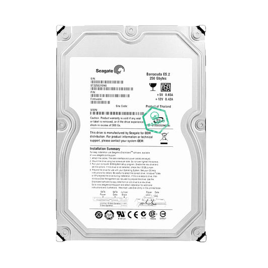 ST3250310AS Seagate Barracuda 7200.10 250GB 7200RPM SATA 3Gbps 8MB Cache 3.5-inch Internal Hard Drive