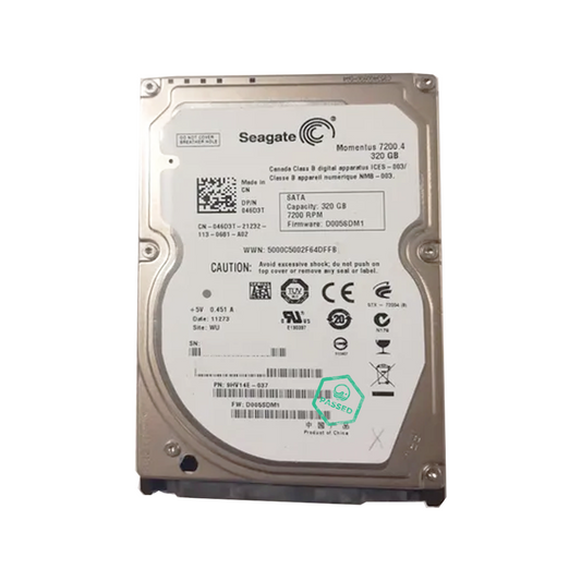 ST9320423AS Seagate Momentus 7200.4 320GB 7200RPM SATA 3Gbps 16MB Cache 2.5-inch Internal Hard Drive