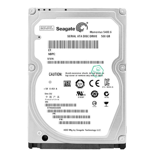 ST9500325AS Seagate Momentus 5400.6 500GB 5400RPM SATA 3Gbps 8MB Cache 2.5-inch Internal Hard Drive