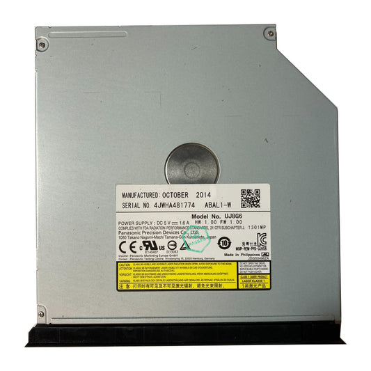 UJ8G6 Panasonic Laptop SATA Tray Load Cd RW 8X DVD R RW Burner Drive