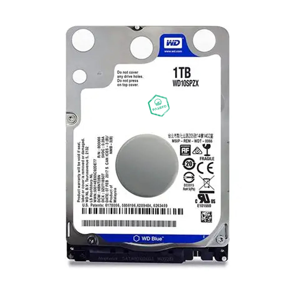 WD10SPZX Western Digital Blue 1TB 5400RPM SATA 6Gbps 128MB Cache 2.5-inch Internal Hard Drive