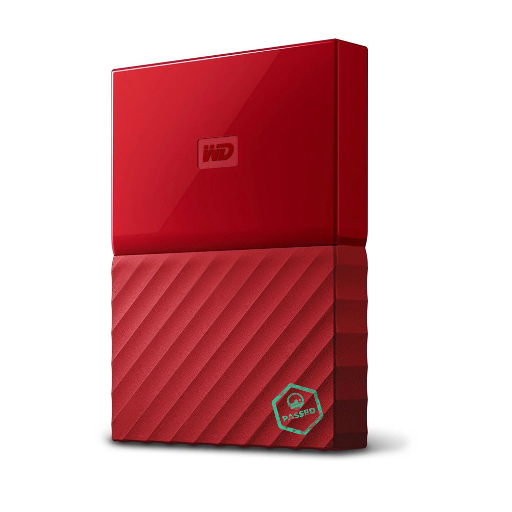 WDBYFT0020BRD-WESN Western Digital My Passport 2TB USB 3.0 Secure Portable External Hard Drive (Red) (Refurbished)