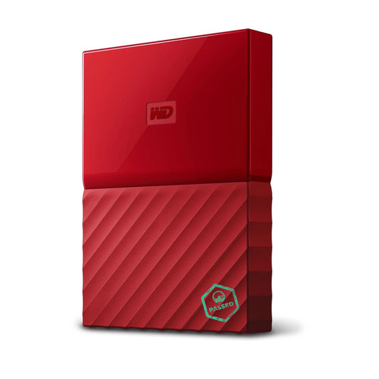 WDBYFT0020BRD-WESN Western Digital My Passport 2TB USB 3.0 Secure Portable External Hard Drive (Red) (Refurbished)