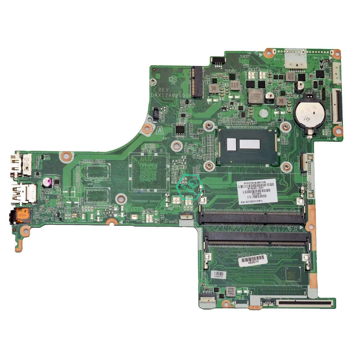 DAX12AMB6D0 HP System Board (Motherboard) 2.20GHz With Intel Core i5-5200u Processors Support for Pavilion 15T-AB200 (Refurbished)